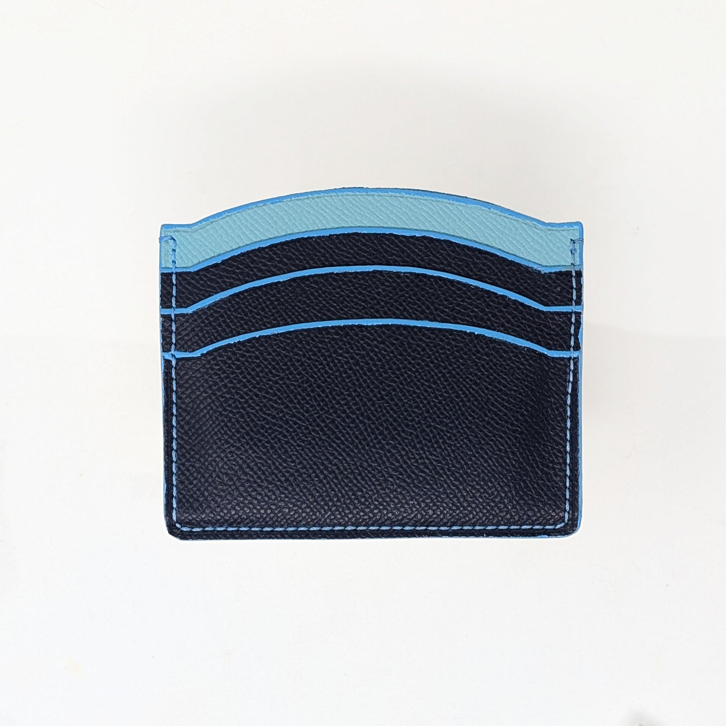 Handmade Blue Leather Cardholder