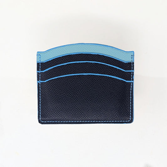 ColorPop Handmade Blue Leather Cardholder