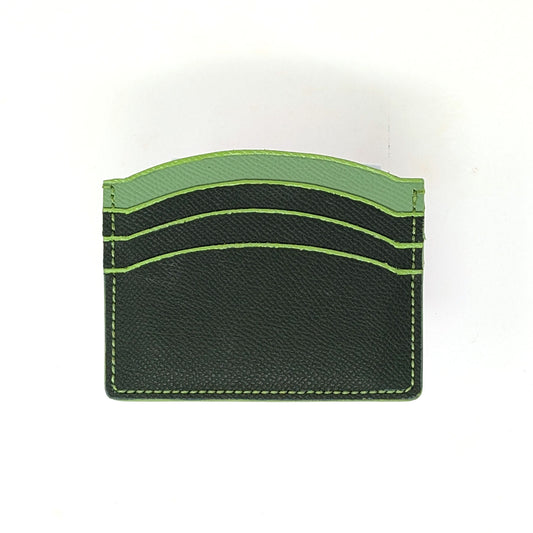 ColorPop Handmade Green Leather Cardholder