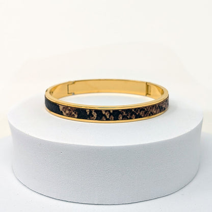 Inlaid Leather Bracelet