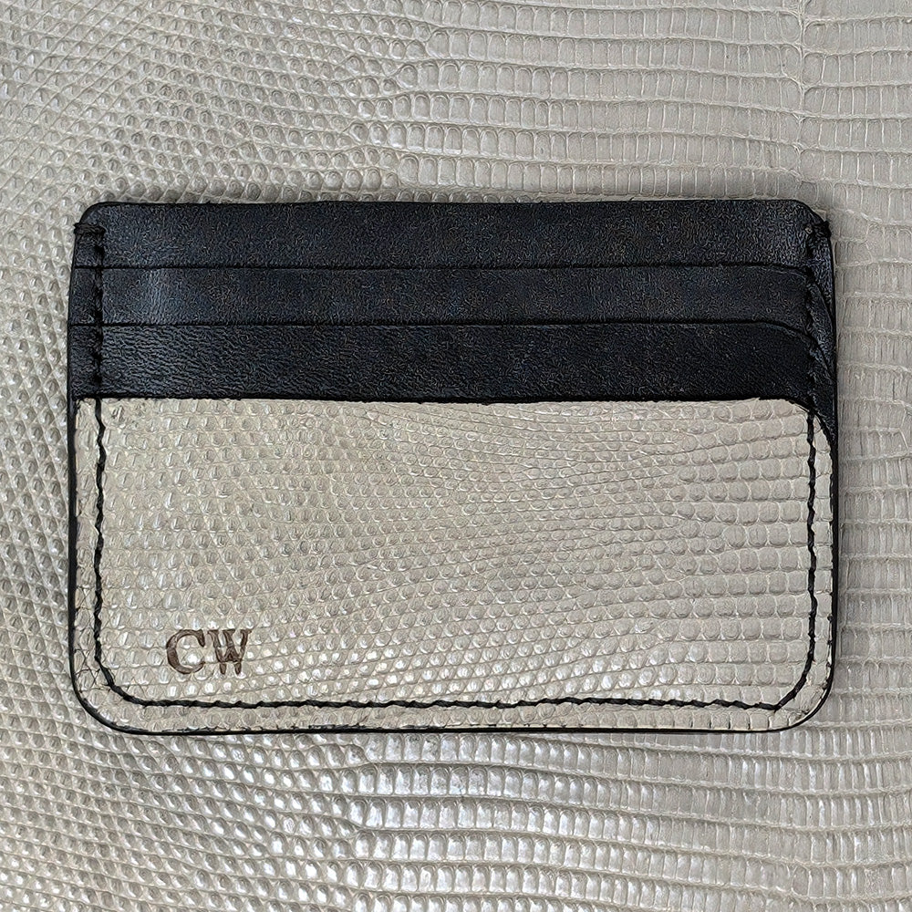 Lizard Leather Cardholder