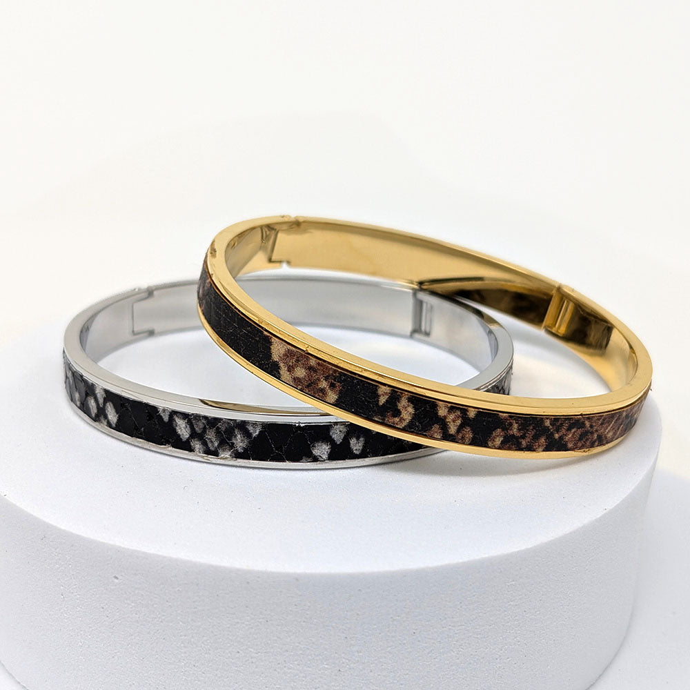 Inlaid Leather Bracelet